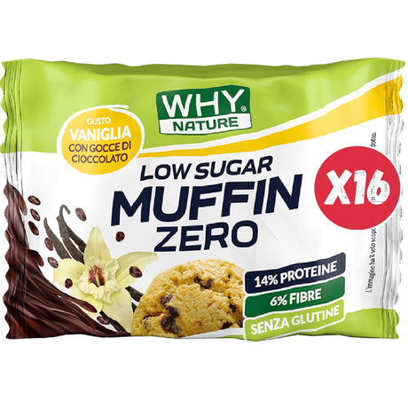 WHY NATURE MUFFIN ZERO 16 CONFEZIONI DA 27 GRAMMI GUSTO VANIGLIA GOCCE CIOCCOLATO