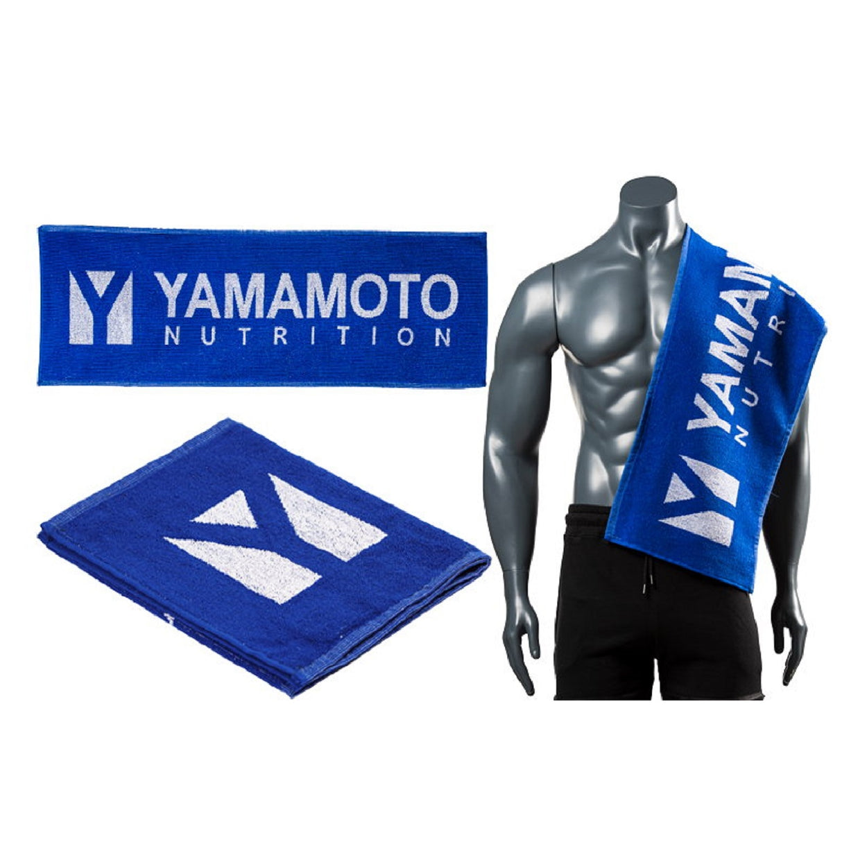 YAMAMOTO NUTRITION TOWEL TELO BLU 30X90 CM