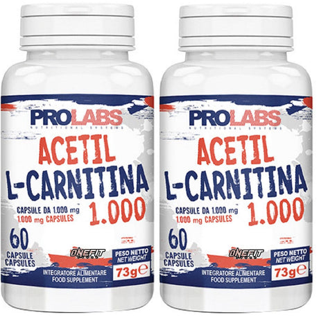 PROLABS ACETIL L-CARNITINA 1000 2 CONFEZIONI DA 60 CAPSULE