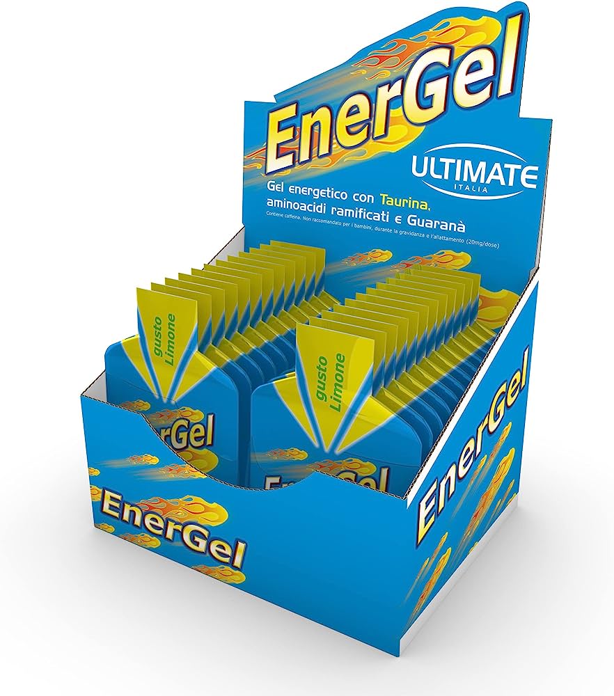 Ultimate Italia Energel Box Da 24 Flaconi Da 42 Grammi Gusto Limone