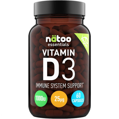 NATOO ESSENTIALS VITAMIN D3 VEGAN - 60 CAPSULE