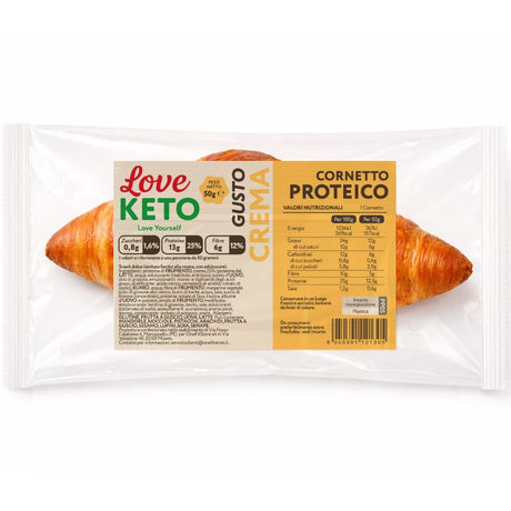 Love Keto Cornetto Croissant Ripieno Alla Crema 50 Grammi