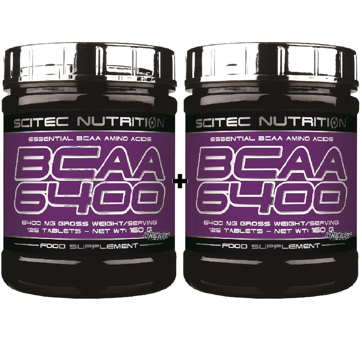 2X Scitec Nutrition BCAA 6400 Aminoacidi Ramificati 125 compresse da 1 grammo