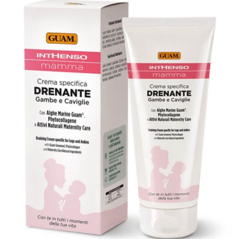 Guam Inthenso Mamma Crema Drenante Gambe e Caviglie 200 Ml