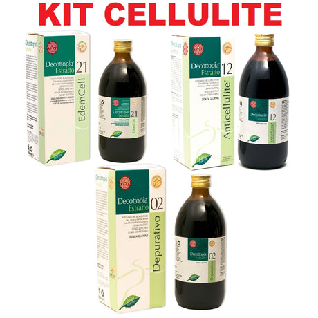 TISANOREICA KIT CELLULITE COMPOSTO DA 3 DECOTTOPIRICI: 21 EDEMCELL - 12 - 02