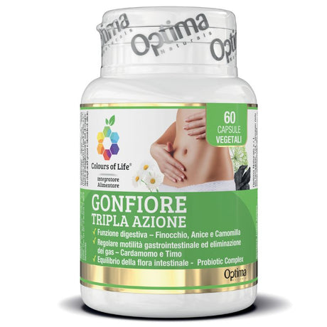 Optima Colours Of Life Gonfiore Tripla Azione 60 Capsule