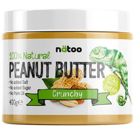 NATOO 100% PEANUT BUTTER CRUNCHY 400 GRAMMI