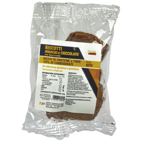 Ri.Ma Benessere Biscotti Keto Gusto Arancio e Cioccolato 50 Grammi