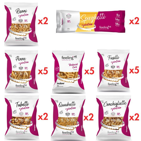 Kit Dieta Chetogenica - Pasta Proteica e Low Carb ( 25 Confezioni )