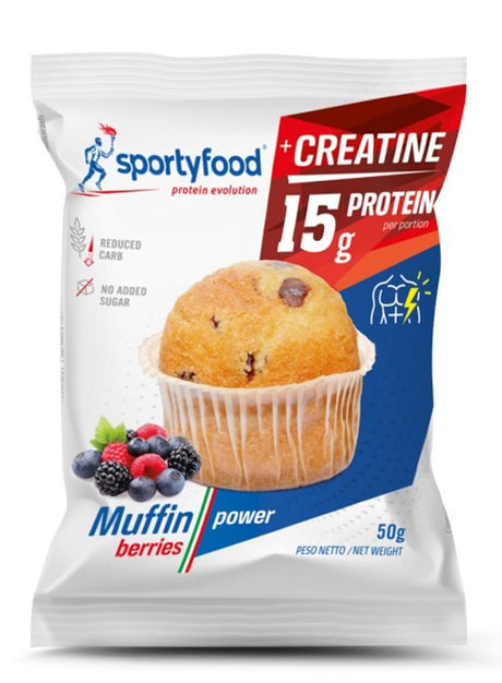 SPORTYFOOD MUFFIN FRUTTI DI BOSCO POWER 50 GRAMMI