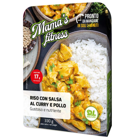 Daily Life Mama's FItness Riso Con Salsa Al Curry e Pollo 330 Grammi