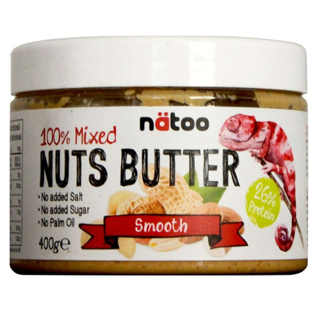 NATOO 100% MIXED NUTS BUTTER SMOOTH 400 GRAMMI