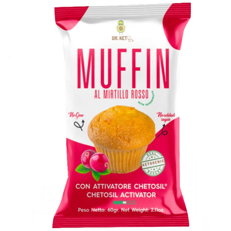 Dr.Keto Muffin Ripieno Al Mirtillo Rosso 60 Grammi