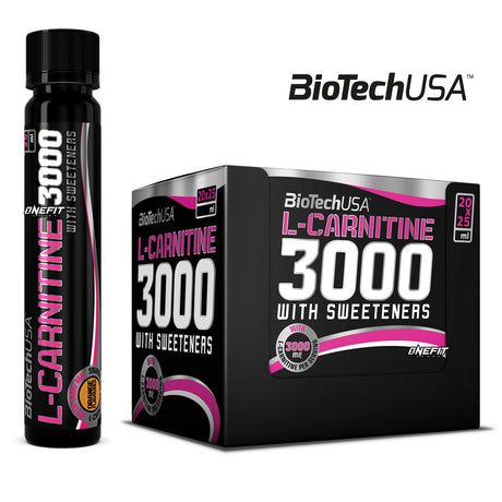 BIOTECH USA L-CARNITINE 3000 FIALA DA 25 ML GUSTO ARANCIA