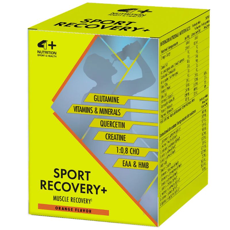 4+ Nutrition Sport Recovery+ 10 Buste Da 60 Grammi Gusto Arancia