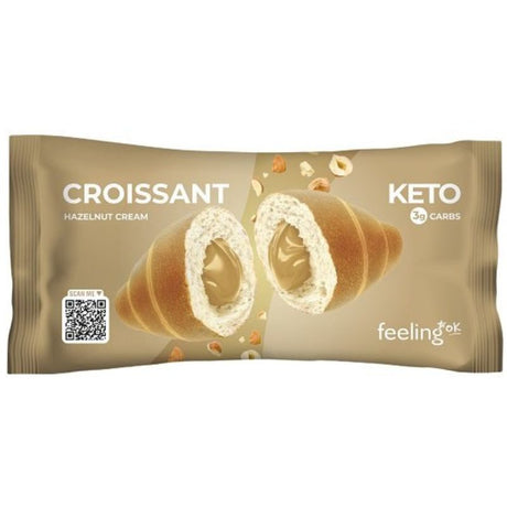Feeling Ok Croissant Ripieno +Protein Di Crema Alla Nocciola 50 Grammi