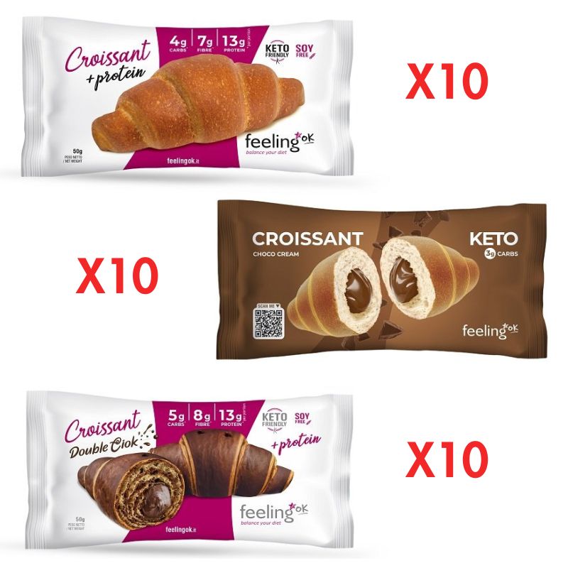 Kit Dieta Chetogenica - 30 Giorni con Croissant Low Carb