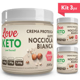 Love Keto Crema Proteica Gusto Nocciola Bianca 200 Grammi
