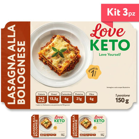 Love Keto Lasagna Proteica Alla Bolognese 150 Grammi