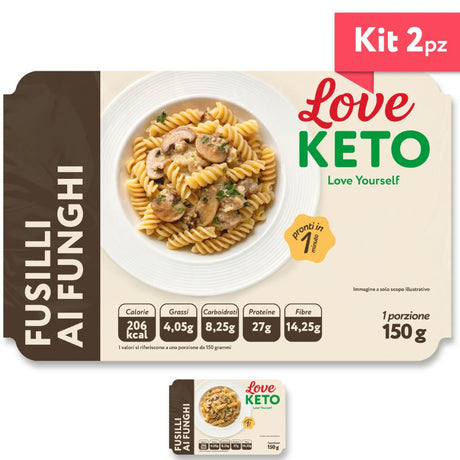 Love Keto Fusilli Proteici Ai Funghi 150 Grammi