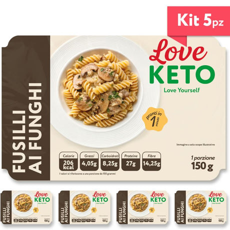 Love Keto Fusilli Proteici Ai Funghi 150 Grammi