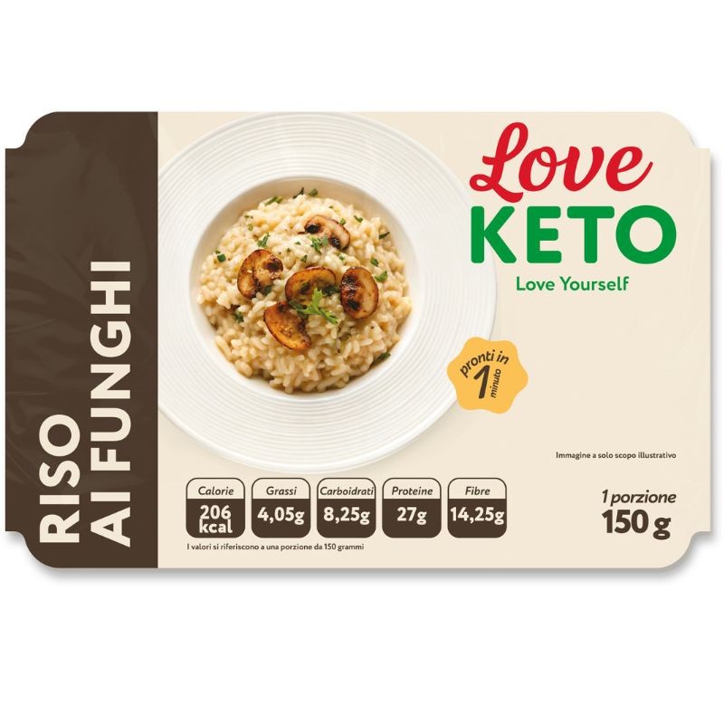 Love Keto Riso Proteico Ai Funghi 150 Grammi