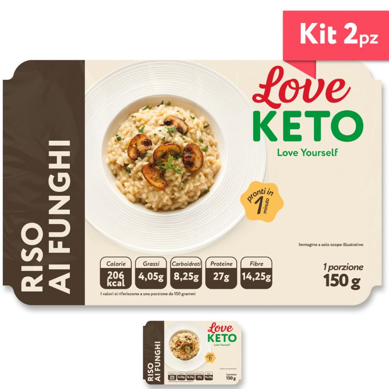 Love Keto Riso Proteico Ai Funghi 150 Grammi