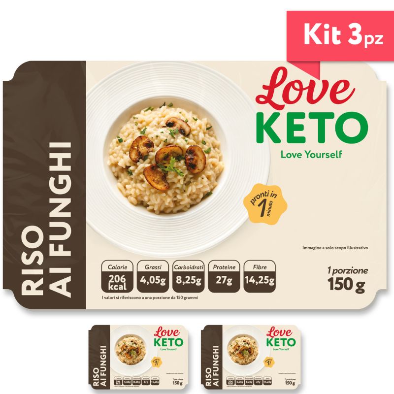 Love Keto Riso Proteico Ai Funghi 150 Grammi