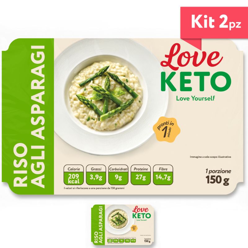 Love Keto Riso Proteico Agli Asparagi 150 Grammi