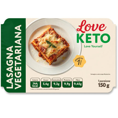 Love Keto Lasagna Proteica Vegetariana 150 Grammi