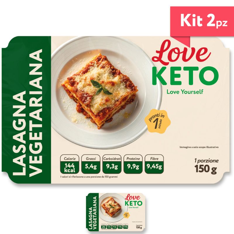 Love Keto Lasagna Proteica Vegetariana 150 Grammi
