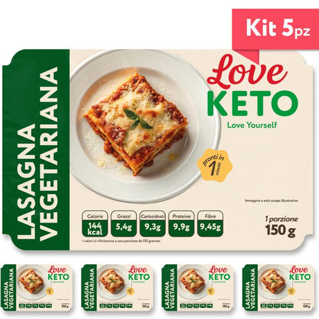 Love Keto Lasagna Proteica Vegetariana 150 Grammi