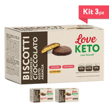 Love Keto Biscotti Ricoperti Di Cioccolato Gusto Arancia 3 Confezioni Da 40 Grammi