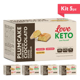 Love Keto Plumcake Con Base Di Cioccolato Gusto Vaniglia 3 Confezioni Da 45 Grammi