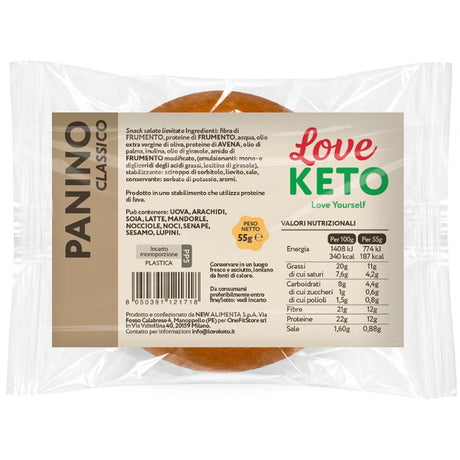 Love Keto Panino Proteico Low Carb 55 Grammi