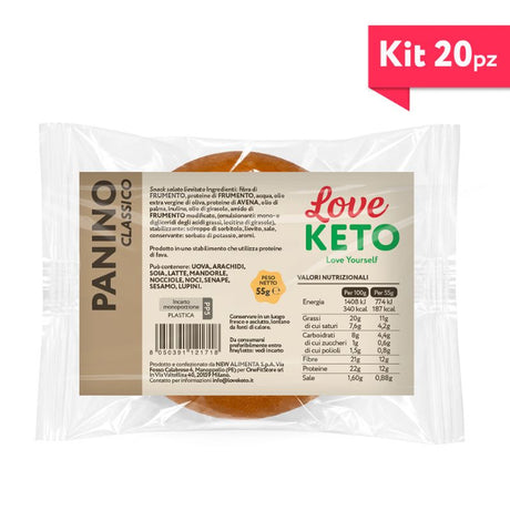 Love Keto Panino Proteico Low Carb 55 Grammi