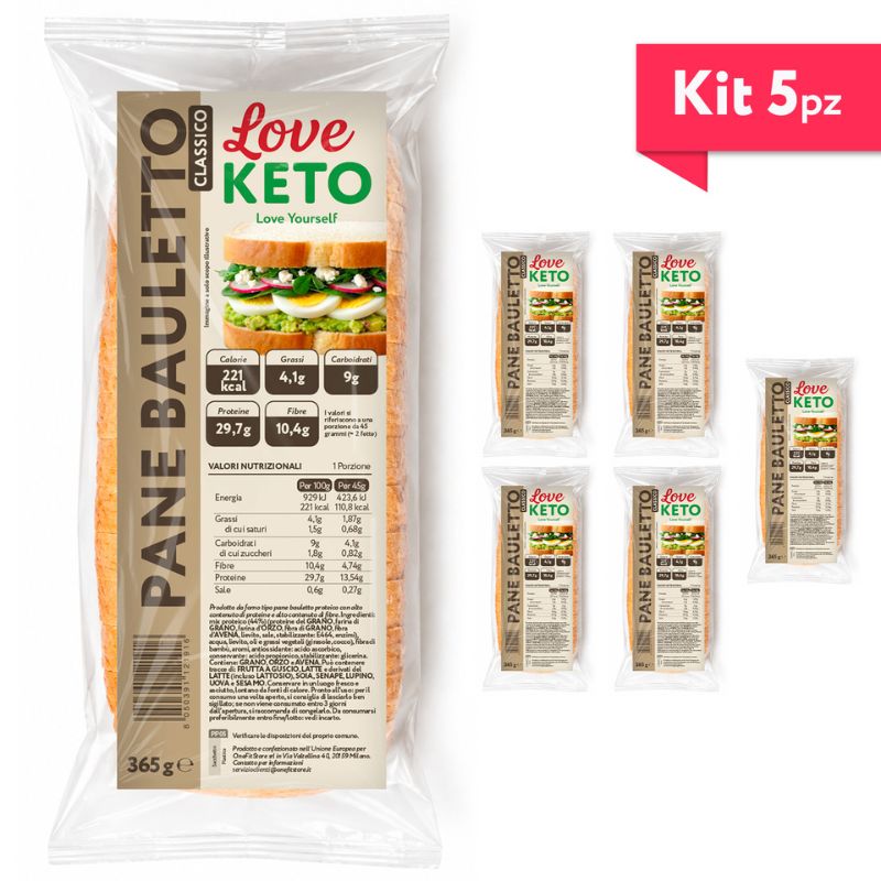 Love Keto Pane Bauletto Classico 365 Grammi