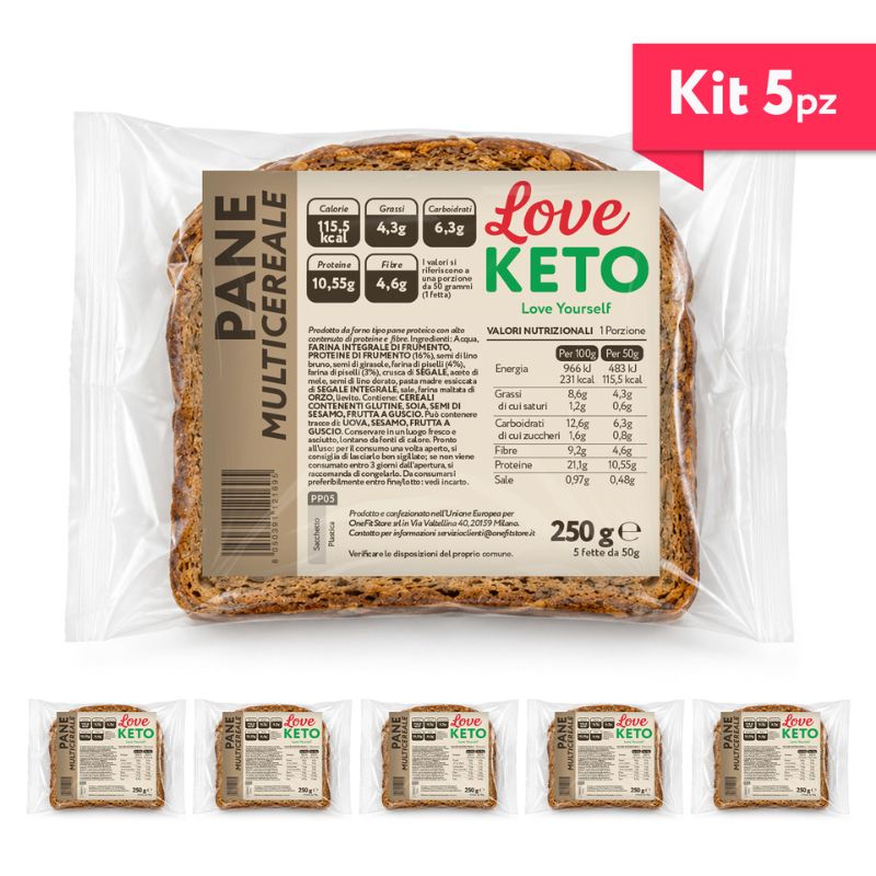 Love Keto Pane Multicereale Da 250 Grammi