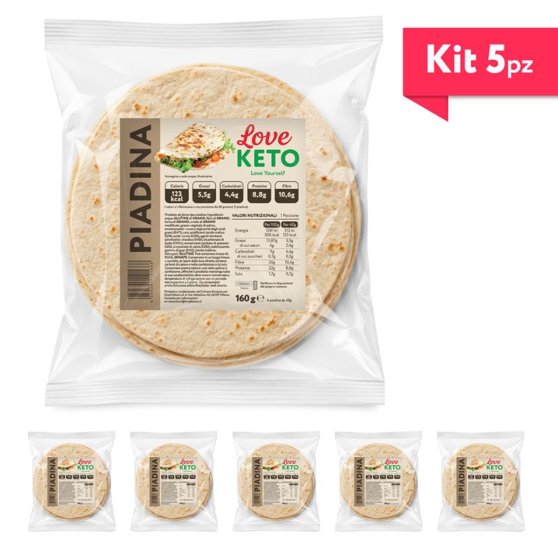 Love Keto Piadina Keto Low Carb 4 Piadine Da 40 Grammi
