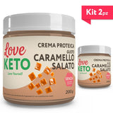 Love Keto Crema Proteica Gusto Caramello Salato 200 Grammi