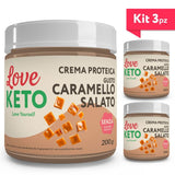 Love Keto Crema Proteica Gusto Caramello Salato 200 Grammi