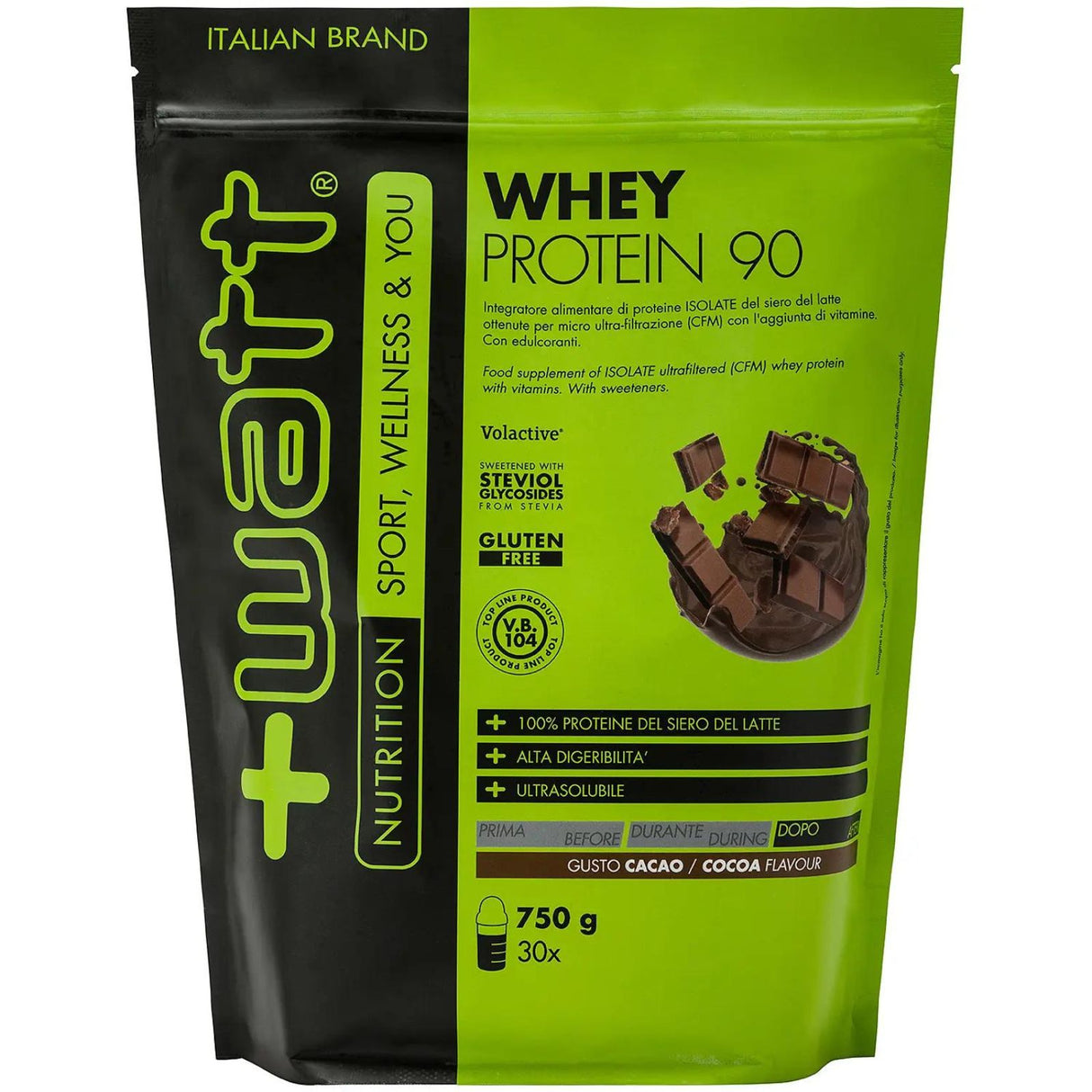 +WATT WHEY PROTEIN 90 DOYPACK DA 750 GRAMMI