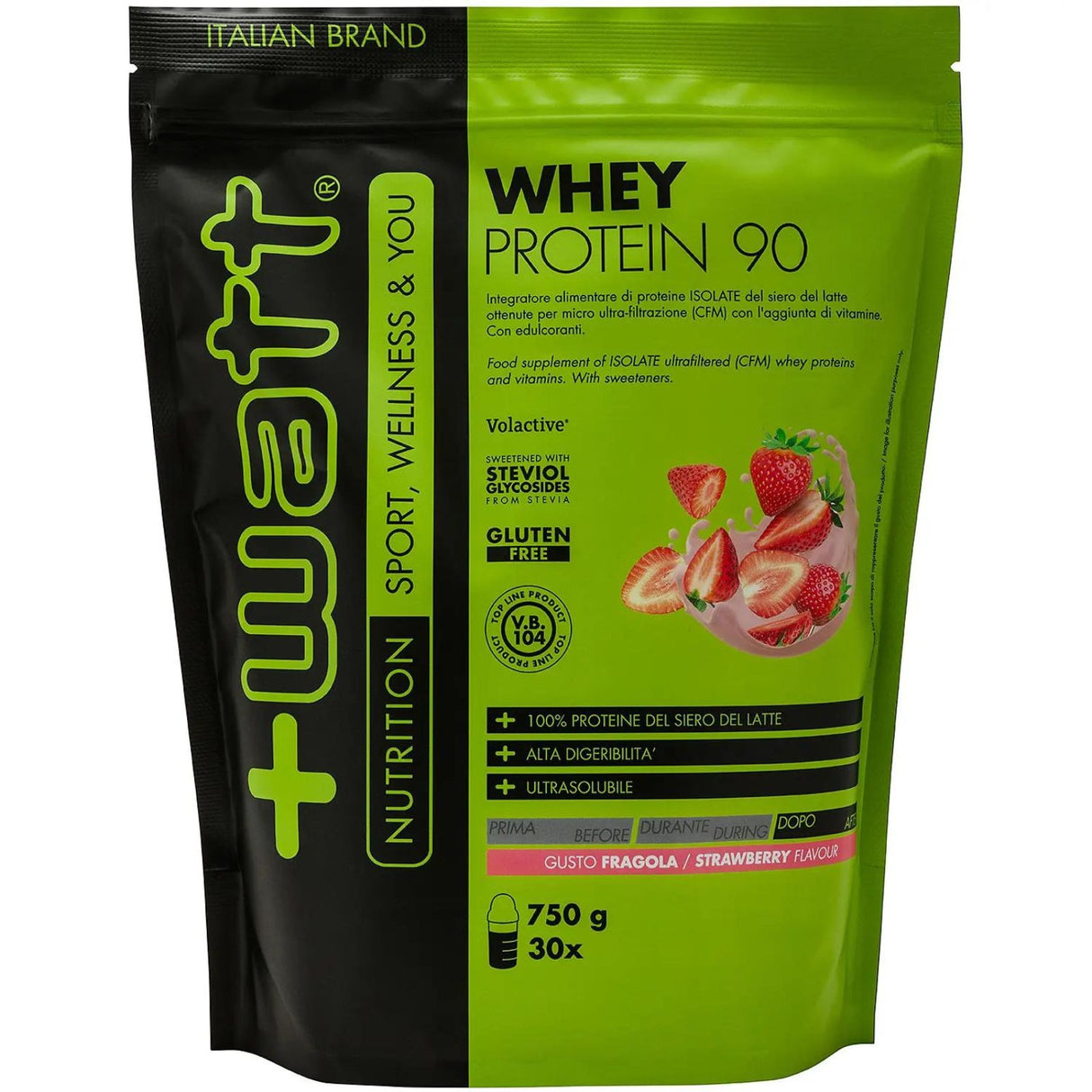 +WATT WHEY PROTEIN 90 DOYPACK DA 750 GRAMMI