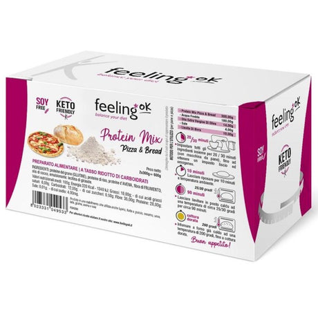 FEELING OK START1 PROTEIN MIX PIZZA E BREAD 600 GRAMMI