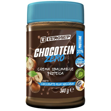 Eurosup Chocotein Zero Crema Proteica Cioccolato Nocciola 340 Grammi