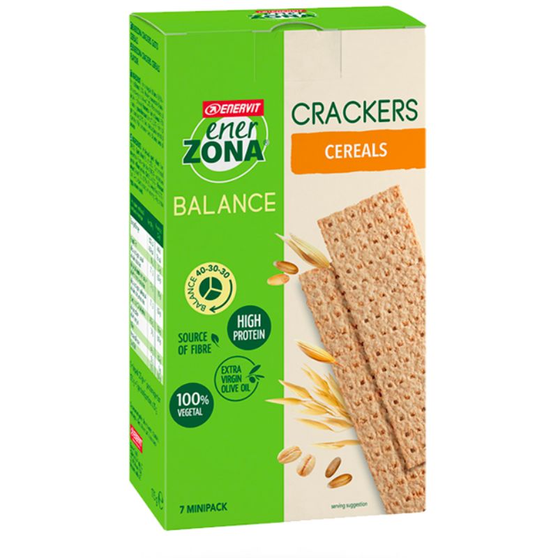 ENERZONA CRACKERS 40-30-30 BOX DA 7 MINIPACK DA 25 GRAMMI