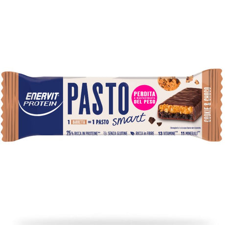 ENERVIT PROTEIN PASTO 1 BARRETTA DA 55 GRAMMI GUSTO COOKIE CHOCO