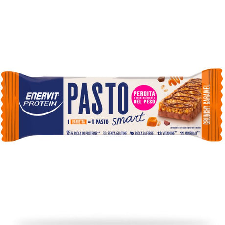 ENERVIT PROTEIN PASTO 1 BARRETTA DA 55 GRAMMI GUSTO CRUNCHY CARAMEL