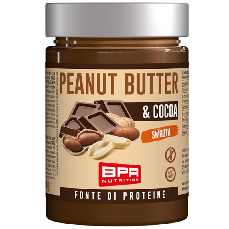 BPR NUTRITION BURRO D'ARACHIDI E COCOA SMOOTH 300 GRAMMI