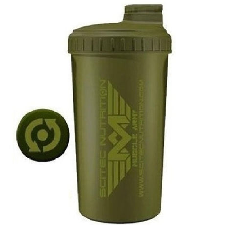 SCITEC NUTRITION SHAKER MUSCLE ARMY 700 ML COLORE VERDE MILITARE